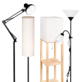 Floor lamps with replaceable light sources